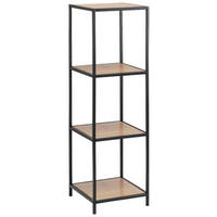 REGALELEMENT Eichefarben  - Eichefarben/Schwarz, Trend, Holzwerkstoff/Metall (35,0/119,5/37,0cm) - MID.YOU