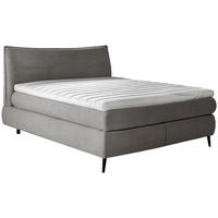 BOXSPRINGBETT 160/200 cm  in Dunkelgrau  - Dunkelgrau/Schwarz, Trend, Holz/Textil (160/200cm) - Esposa