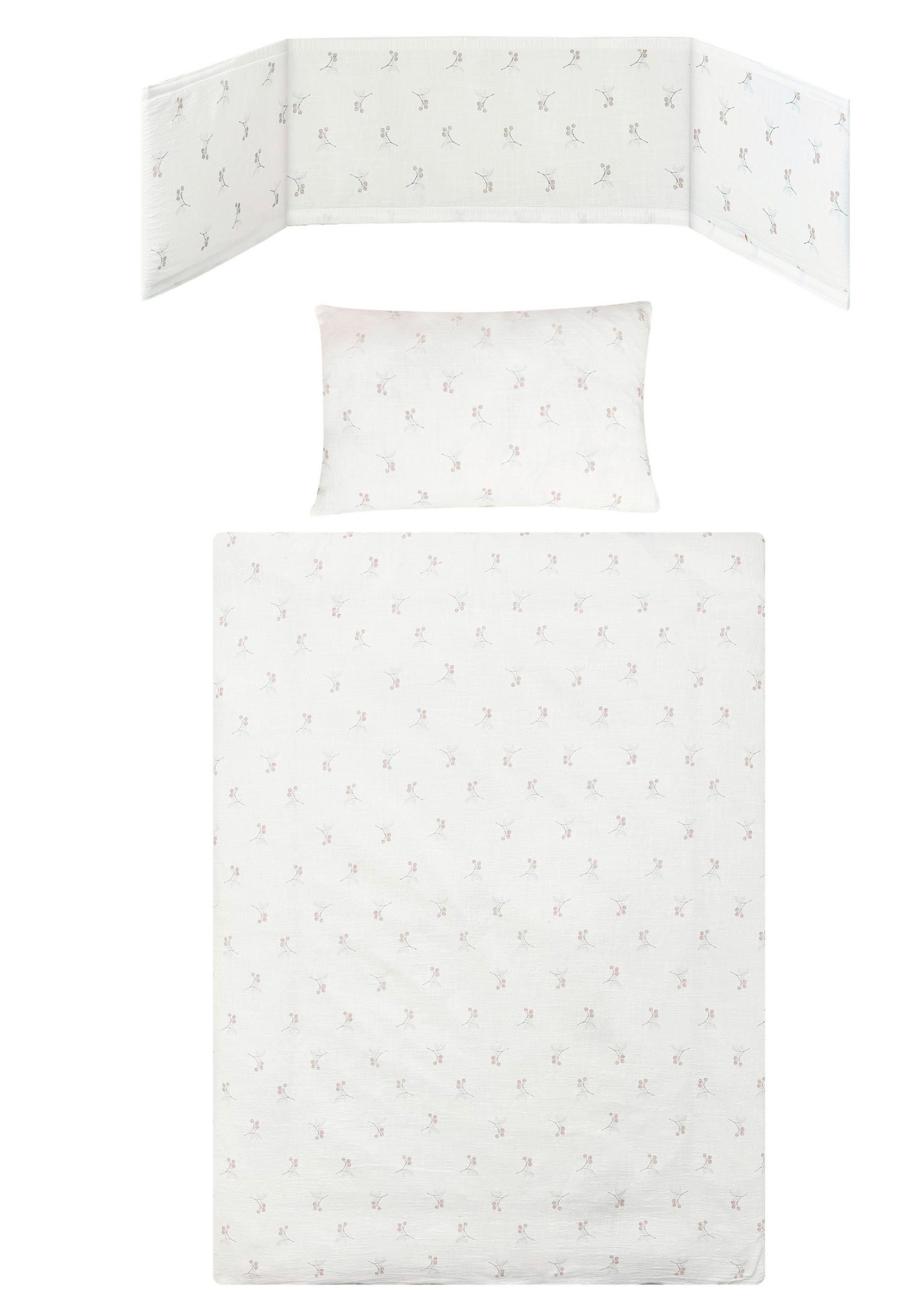 BABYBETTWÄSCHE 100/135 cm  - Weiß, Basics, Textil (100/135cm) - Patinio