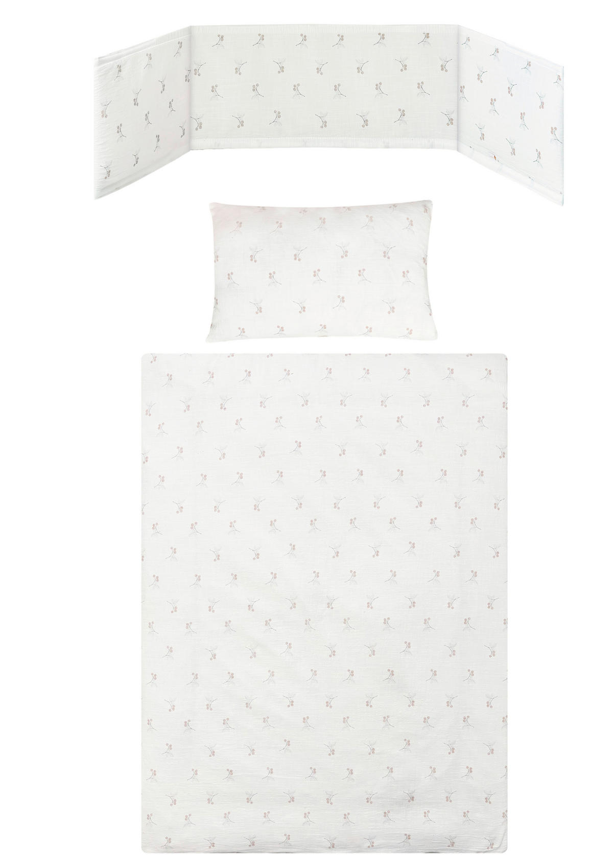 BABYBETTWÄSCHE 100/135 cm  - Weiß, Basics, Textil (100/135cm) - Patinio