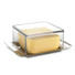 BUTTERDOSE Metall, Kunststoff - Edelstahlfarben/Transparent, Basics, Kunststoff/Metall (14/8/5,2cm) - Gefu BUTTERDOSE Metall, Kunststoff - Edelstahlfarben/Transparent, Basics, Kunststoff/Metall (14/8/5,2cm) - Gefu