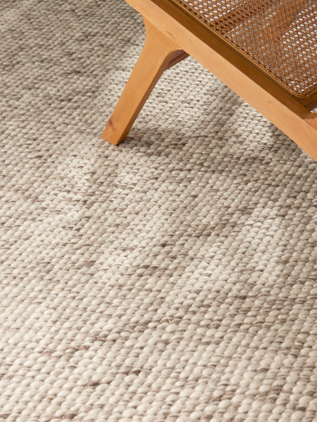 WOLLTEPPICH 160/230 cm Lyon Braun, Creme rechteckig  - Creme/Braun, Basics, Textil (160/230cm) - Elle Decoration