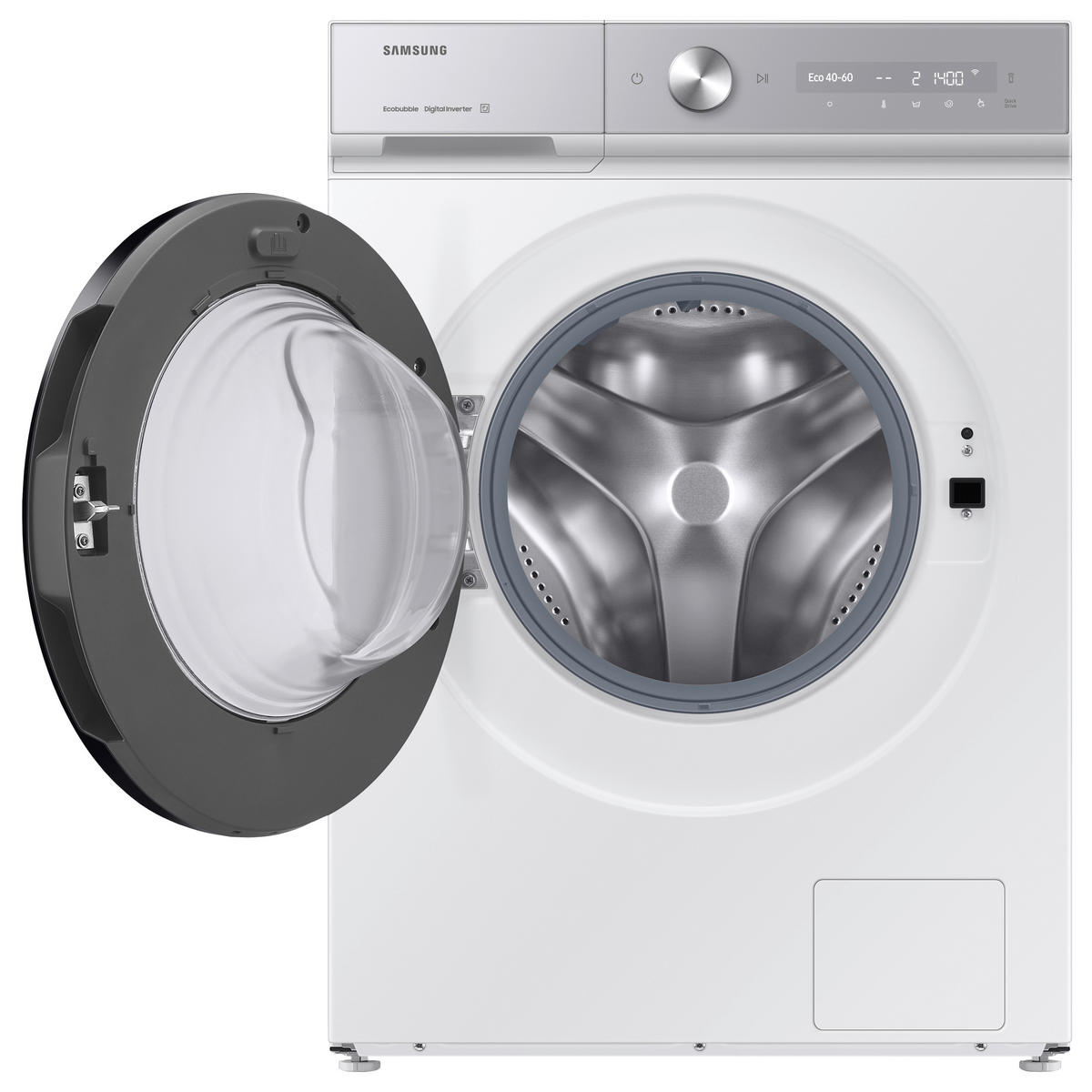 WASCHMASCHINE WW90DB8U95GHU2  - Weiß, Basics, Glas/Kunststoff (60/85/60cm) - Samsung
