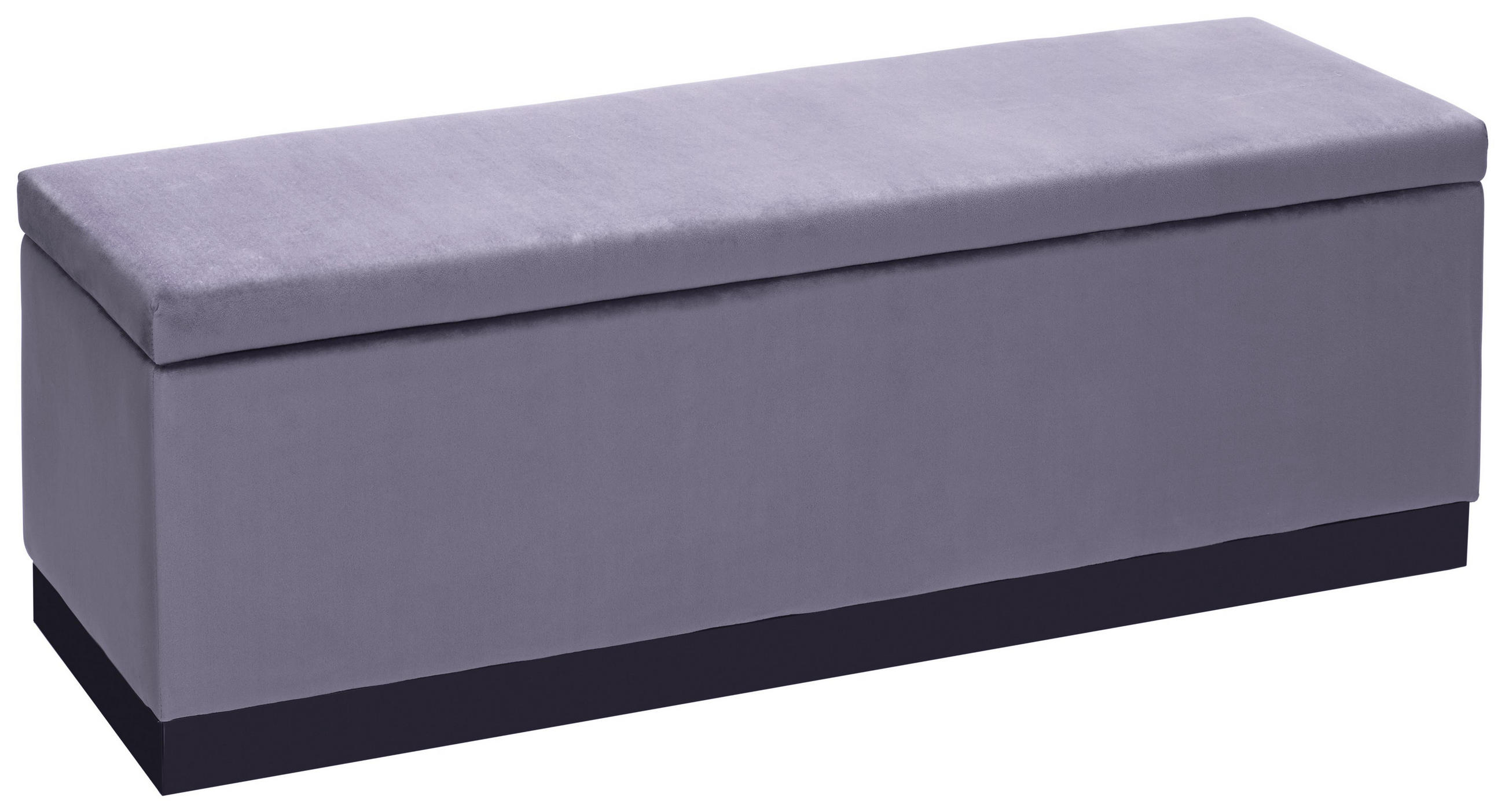 Truhe in Holz, Metall, Textil 120/42/40 cm