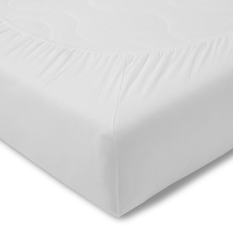 SPANNBETTTUCH Exquisit Single-Jersey  - Weiß, Basics, Textil (100/200cm) - Estella