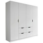 KLEIDERSCHRANK 4-türig Weiß  - Weiß, KONVENTIONELL, Holzwerkstoff (181/197/54cm) - Xora