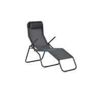 GARTENLIEGE 67/116/154 cm  - Grau, KONVENTIONELL, Textil/Metall (67/116/154cm) - Gardenson