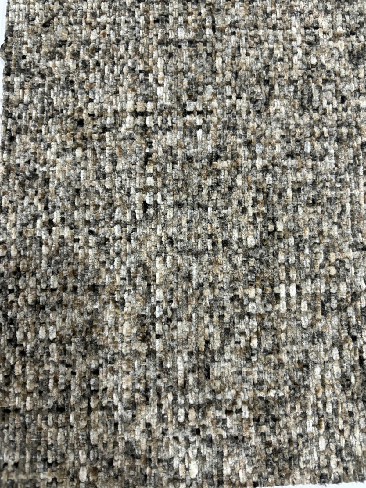 STUHL  in Eisen Chenille Metall, Textil  - Schwarz/Braun, Design, Textil/Metall (55/89/61cm) - Ambia Home