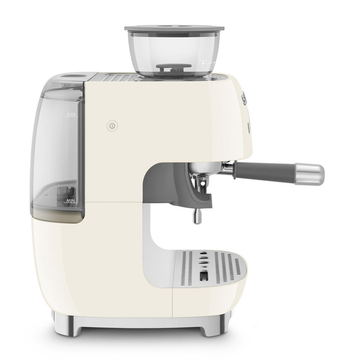 ESPRESSOMASCHINE  - Creme, Basics, Kunststoff/Metall (33,4/44,3/43cm) - SMEG