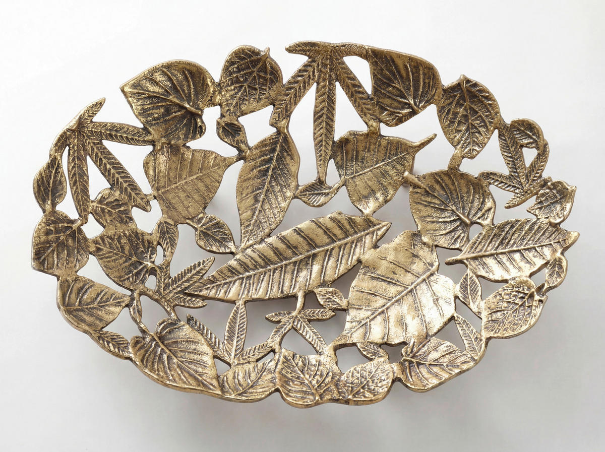 DEKOSCHALE - Goldfarben, Design, Metall (49/8/31cm) - Livetastic