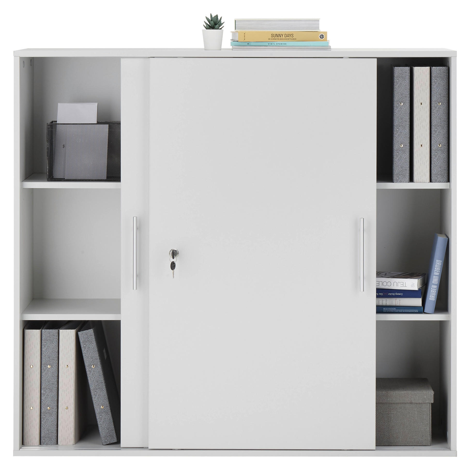 AKTENSCHRANK Grau - Grau, Basics, Holzwerkstoff (120/110/40cm) - MID.YOU