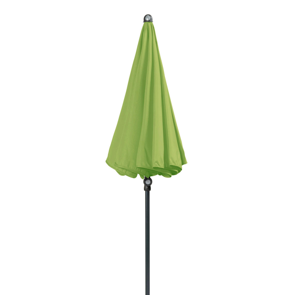 SONNENSCHIRM 150 cm Anthrazit, Grün  - Anthrazit/Grün, Basics, Textil/Metall (150cm) - Doppler