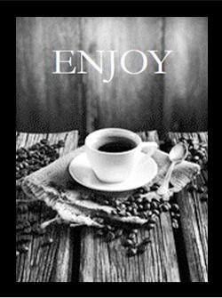 BILD Kaffee  - Multicolor, Basics, Textil (30/40/1.5cm) - Euroart