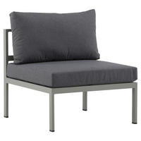 LOUNGESESSEL  - Pastellgrün/Grau, KONVENTIONELL, Metall (70/65/74cm) - Gardenson