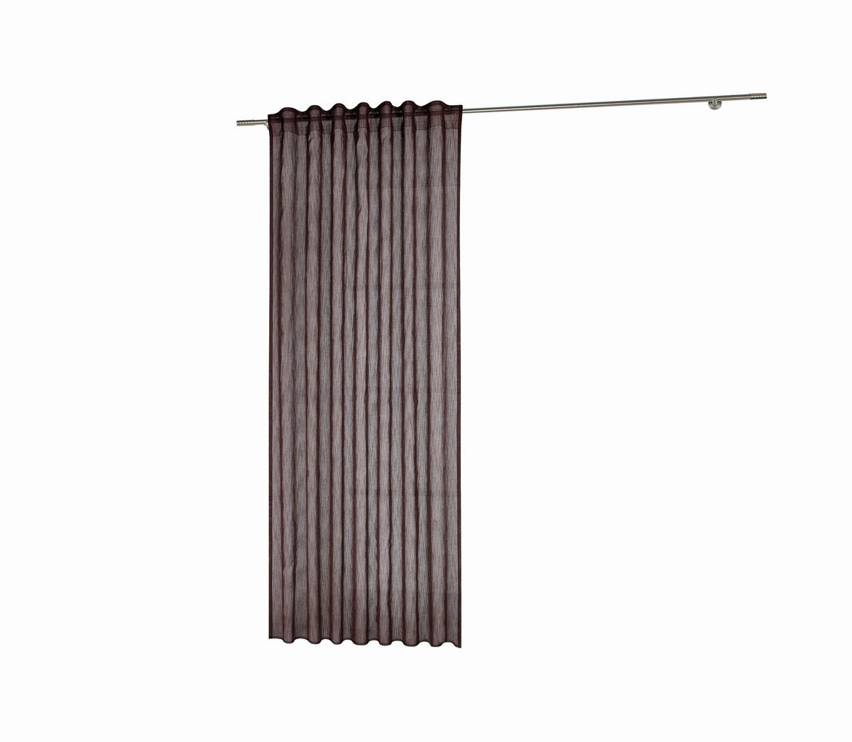 GOTOVA ZAVESA tamnobraon - tamnobraon, Konvencionalno, tekstil (140/245cm) - Esposa