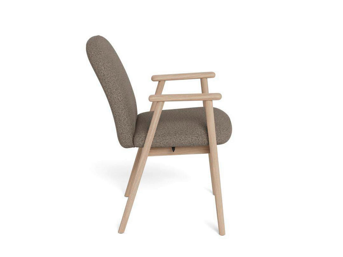 ARMLEHNSTUHL   Bouclé  Taupe  - Taupe, KONVENTIONELL, Holz/Textil (55/88/60cm) - MID.YOU