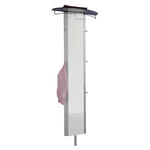 GARDEROBENPANEEL  in 63/192/26 cm  - Alufarben, Design, Glas/Holzwerkstoff (63/192/26cm) - Moderano