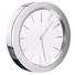 WANDUHR Chromfarben, Weiß 6 cm - Chromfarben/Weiß, Basics, Metall (6cm)