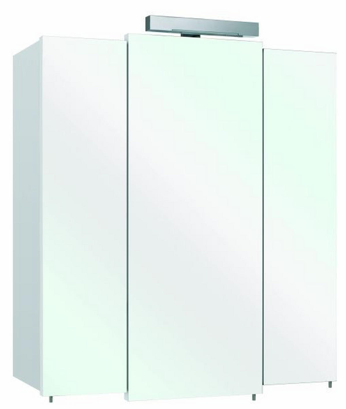 ELEMENT S OGLEDALOM  bijela  - bijela, Basics, staklo/drvni materijal (68/77/20cm) - Xora