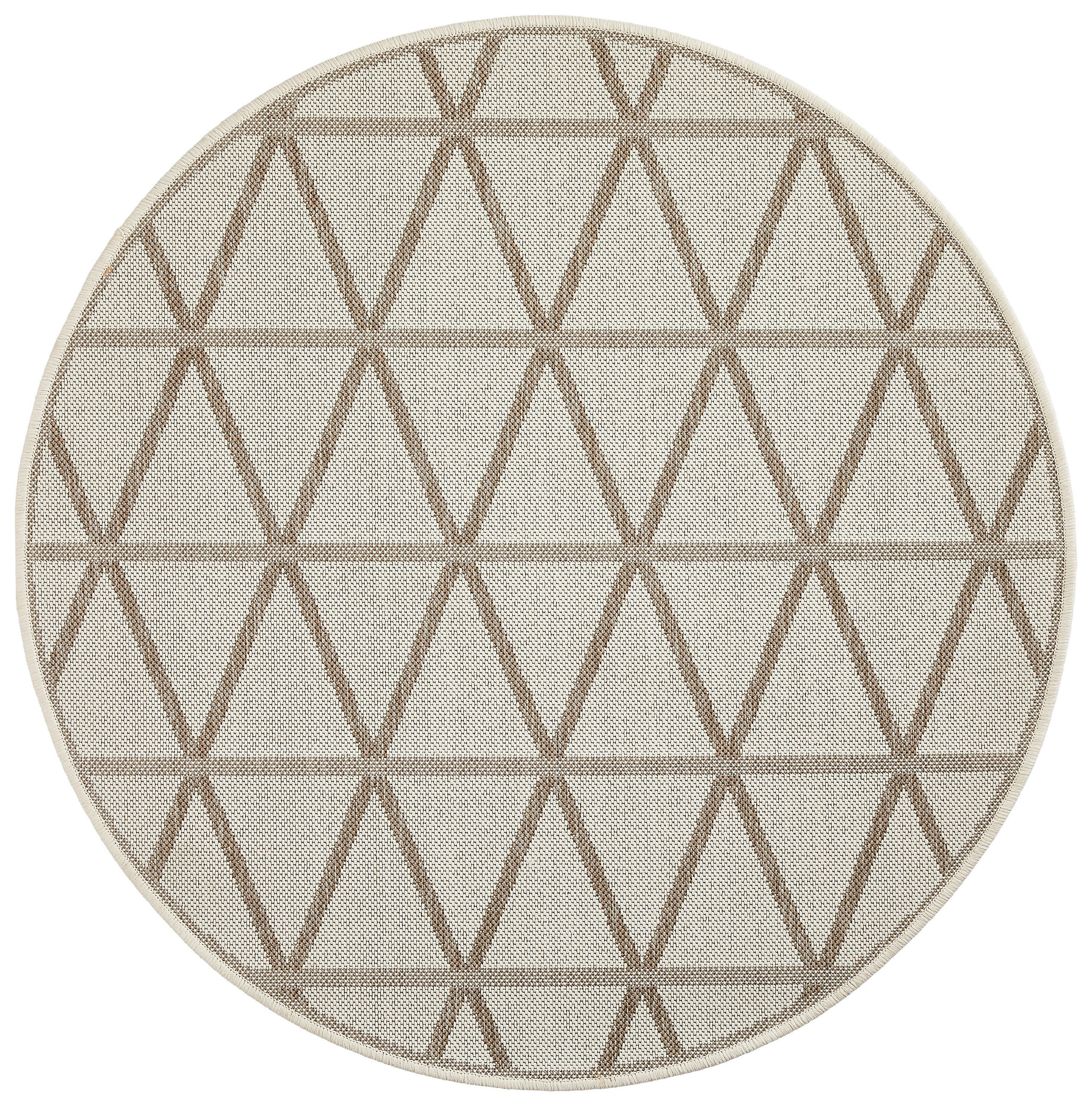 OUTDOORTEPPICH 120 cm Creme, Beige  - Beige/Creme, Design, Naturmaterialien/Textil (120cm) - Novel