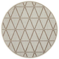 OUTDOORTEPPICH 120 cm Creme, Beige  - Beige/Creme, Design, Naturmaterialien/Textil (120cm) - Novel