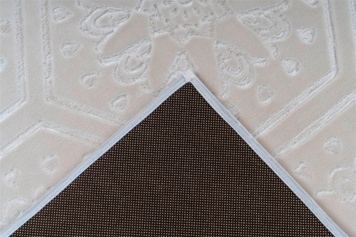 LÄUFER 80/300 cm Monroe 225 Weiß  - Weiß, KONVENTIONELL, Kunststoff/Textil (80/300cm)