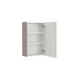 HÄNGESCHRANK 40/64/20 cm  - Sandfarben/Schwarz, KONVENTIONELL, Holzwerkstoff/Metall (40/64/20cm) - Xora