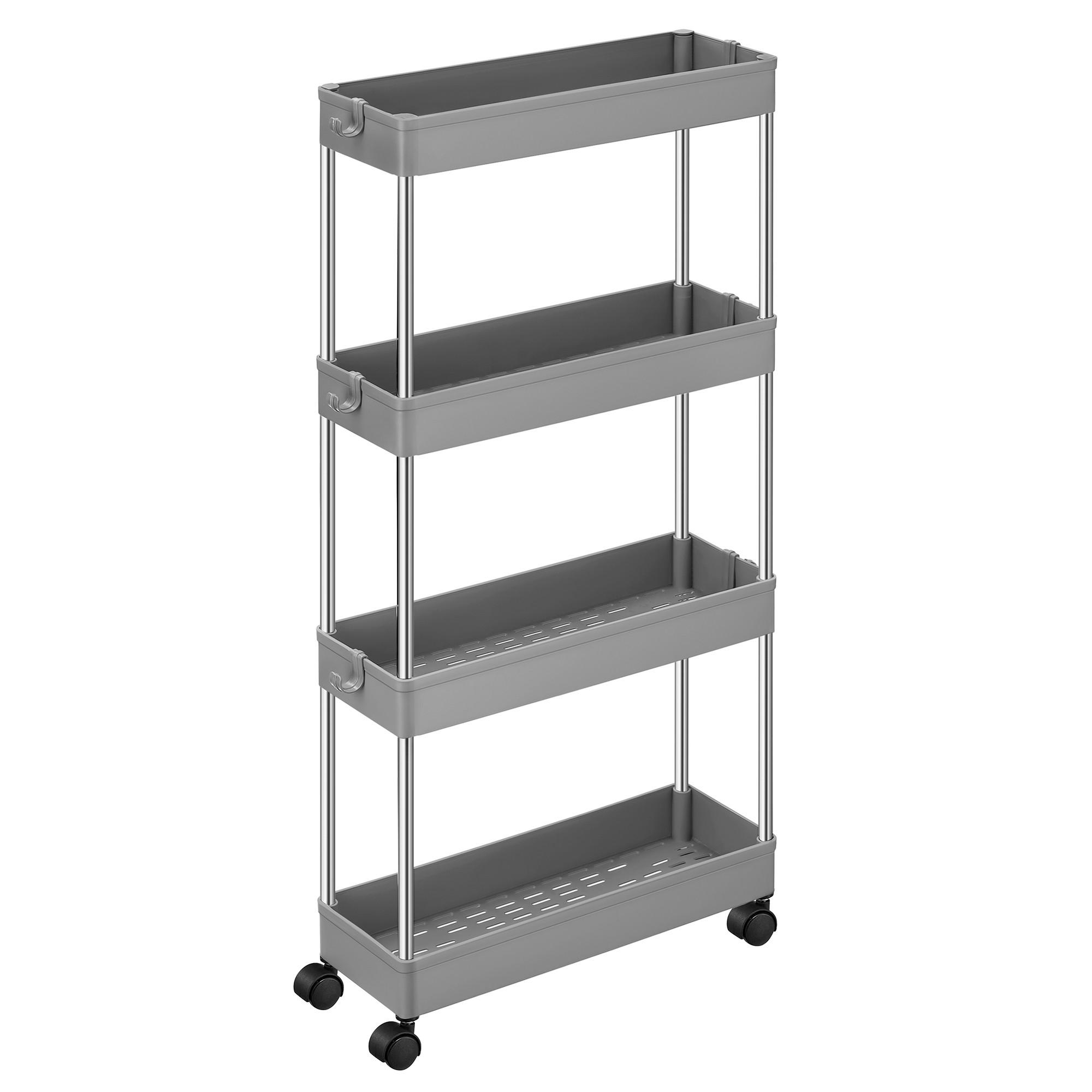 SERVIERWAGEN Grau  - Grau, Basics, Kunststoff/Metall (42/86/14,4cm)