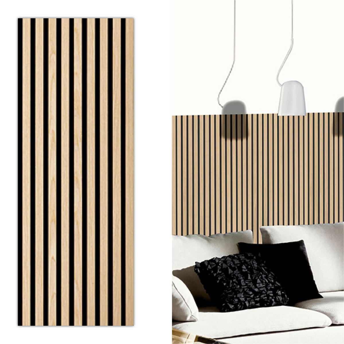 AKUSTIKPANEEL Economico Eichefarben {item.attr('912-5560),[ ]}120/38/1,65 cm  - Eichefarben, Basics, Holzwerkstoff/Kunststoff (120/38/1,65cm)