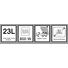 MIKROWELLE MW 2380 PROFI - Silberfarben, Basics, Glas/Keramik (49,5/30,5/42,5cm) - Silva Homeline MIKROWELLE MW 2380 PROFI - Silberfarben, Basics, Glas/Keramik (49,5/30,5/42,5cm) - Silva Homeline