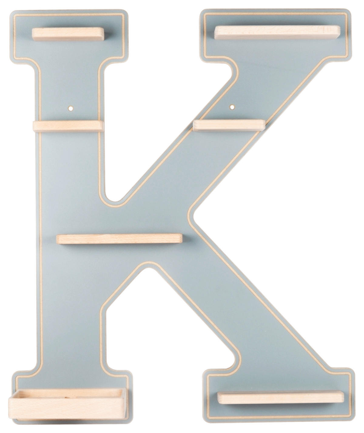 KINDERREGAL  - Grau, Modern, Holzwerkstoff (45/54/19cm) - Livetastic