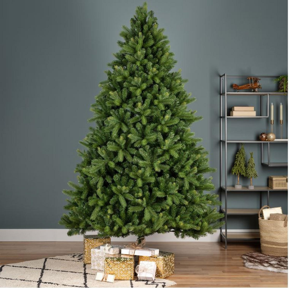 NOVOGODIŠNJA JELKA - zelena, Osnovno, metal/plastika (127/180cm) - X-Mas