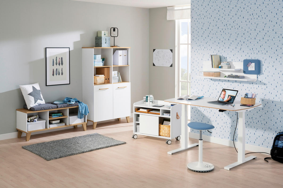 ÜLŐKE - világoskék/fehér, Design, műanyag/textil (38/52-76,5/27,5cm) - Paidi