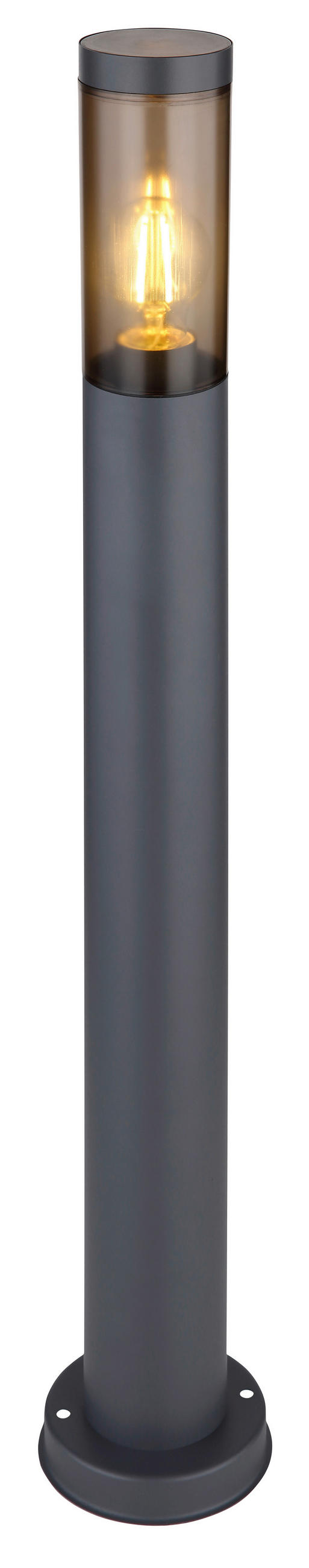AUßENSTEHLEUCHTE 12,7/80 cm   - Anthrazit/Grau, Design, Kunststoff/Metall (12,7/80cm) - Globo