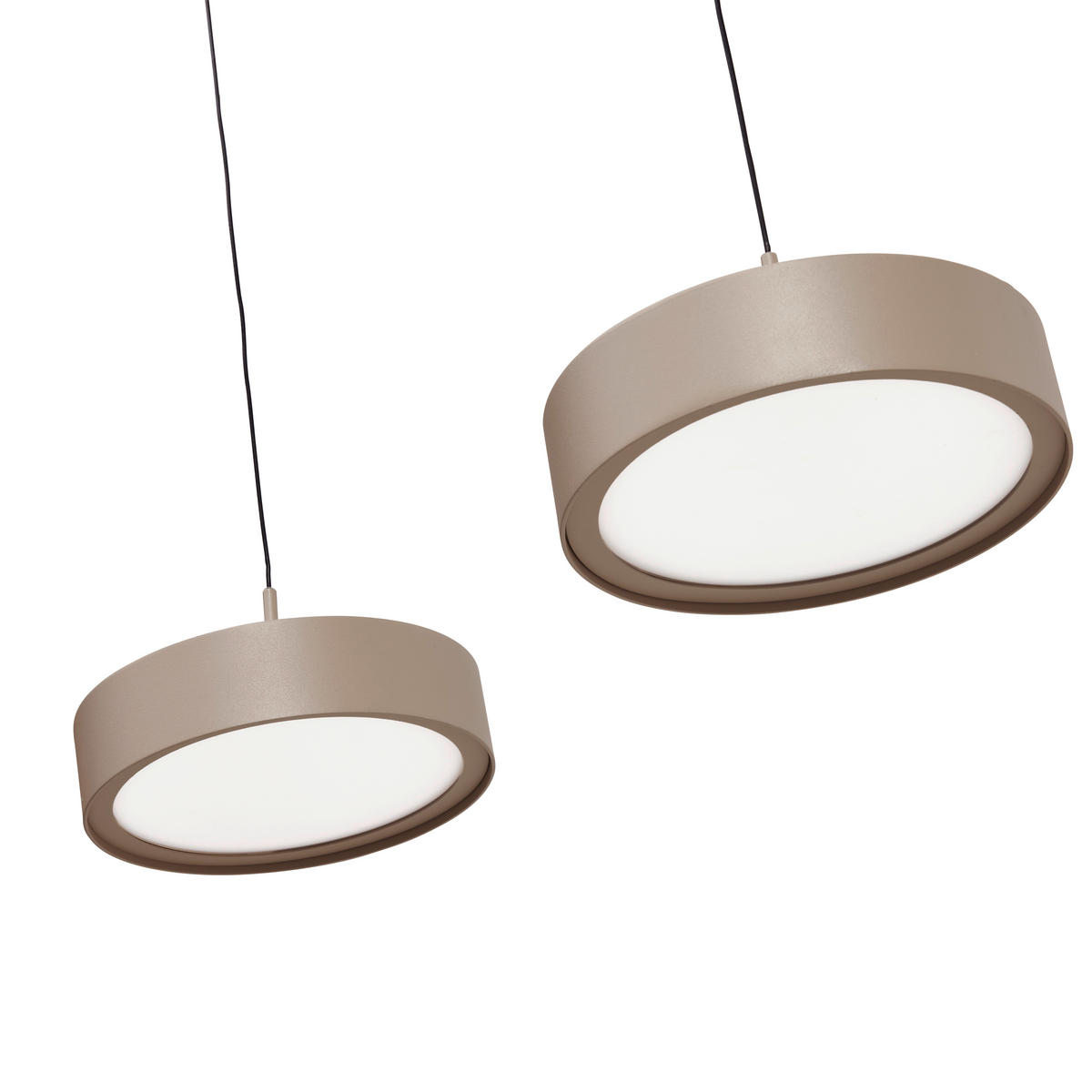 LED FÜGGŐLÁMPA 118/17,5/180 cm  - homok, Design, fém (118/17,5/180cm) - Dieter Knoll