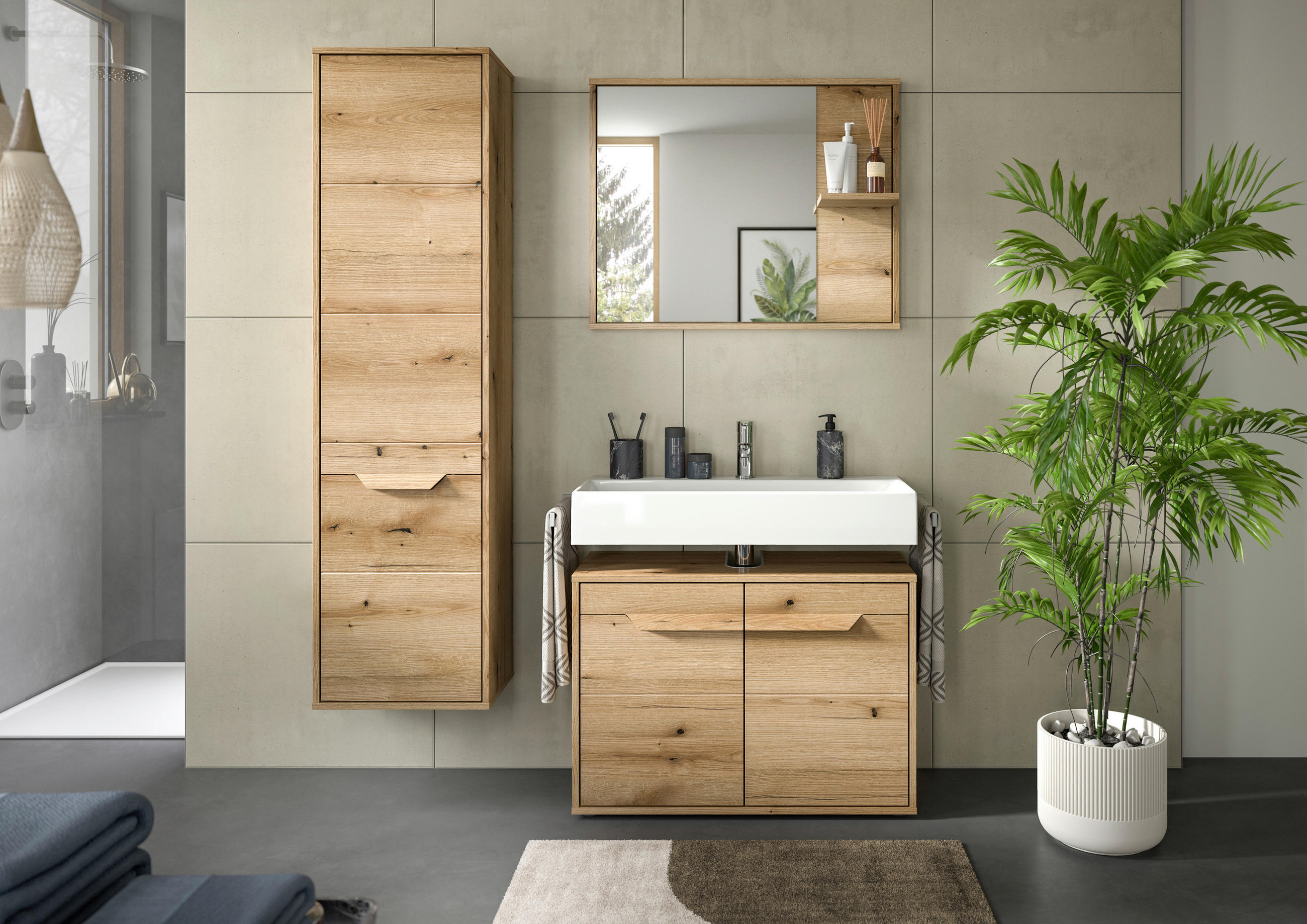 SPIEGELSCHRANK 84/68/20 cm  - MODERN, Glas/Holzwerkstoff (84/68/20cm) - MID.YOU