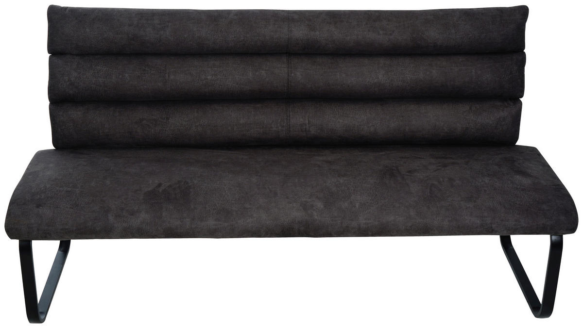 SITZBANK 180/94,5/70 cm Webstoff Braun  - Schwarz/Braun, Design, Textil/Metall (180/94,5/70cm) - Novel