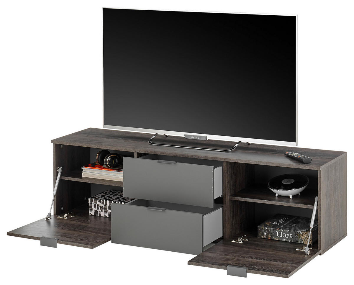 TV-BÄNK 150/42/38 cm  - grå, Lifestyle, trämaterial/plast (150/42/38cm) - MID.YOU