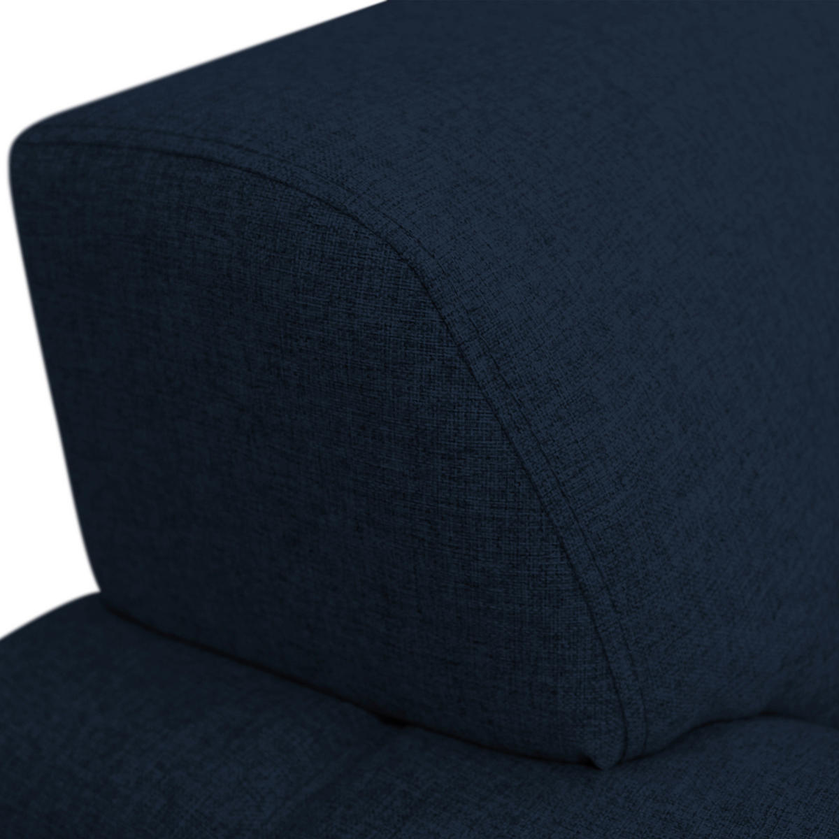 ECKSOFA Dunkelblau Flachgewebe  - Silberfarben/Dunkelblau, Design, Kunststoff/Textil (266/266cm) - Livetastic