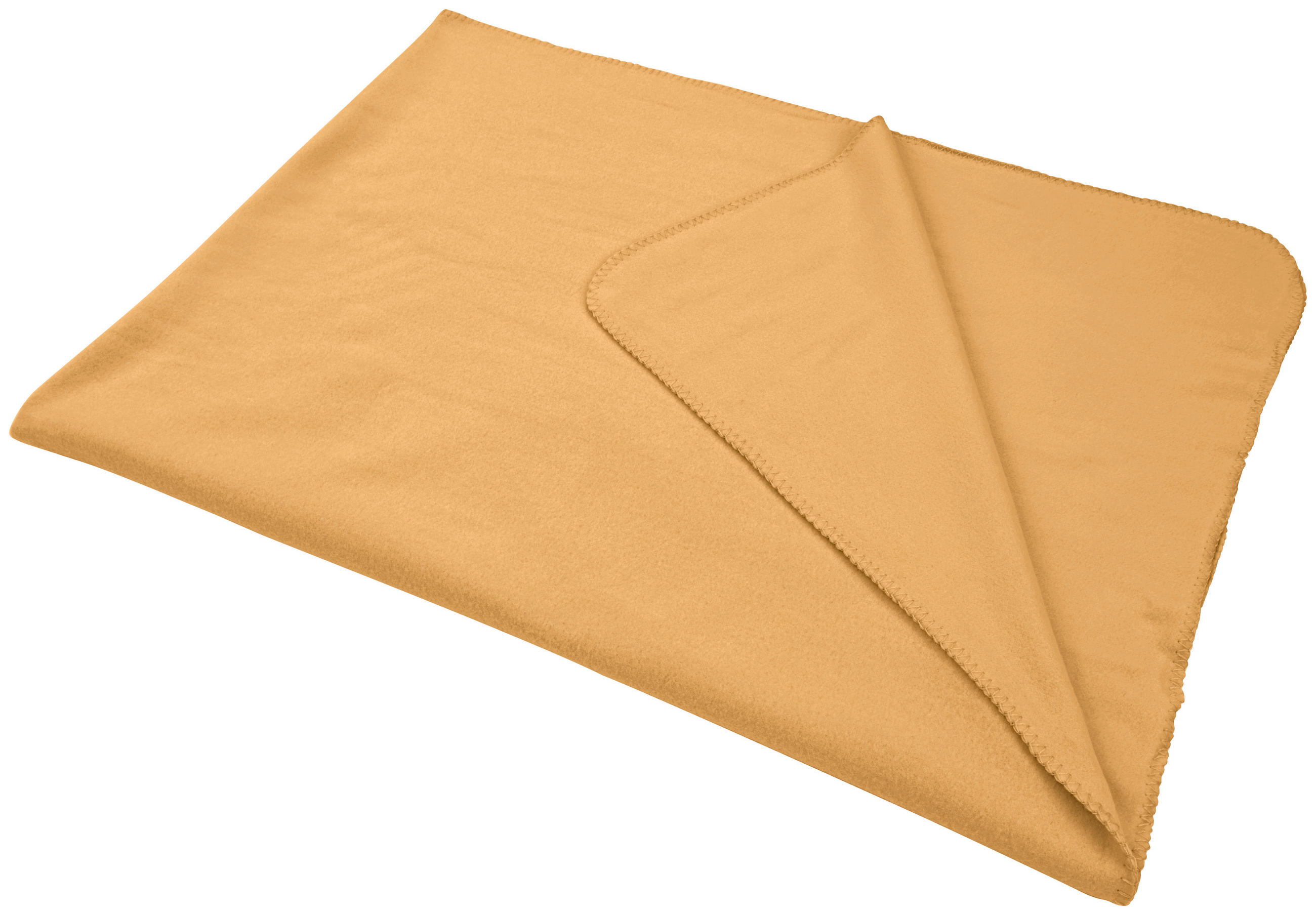 DECKE 150/200 cm  - Dunkelgelb, Basics, Textil (150/200cm)
