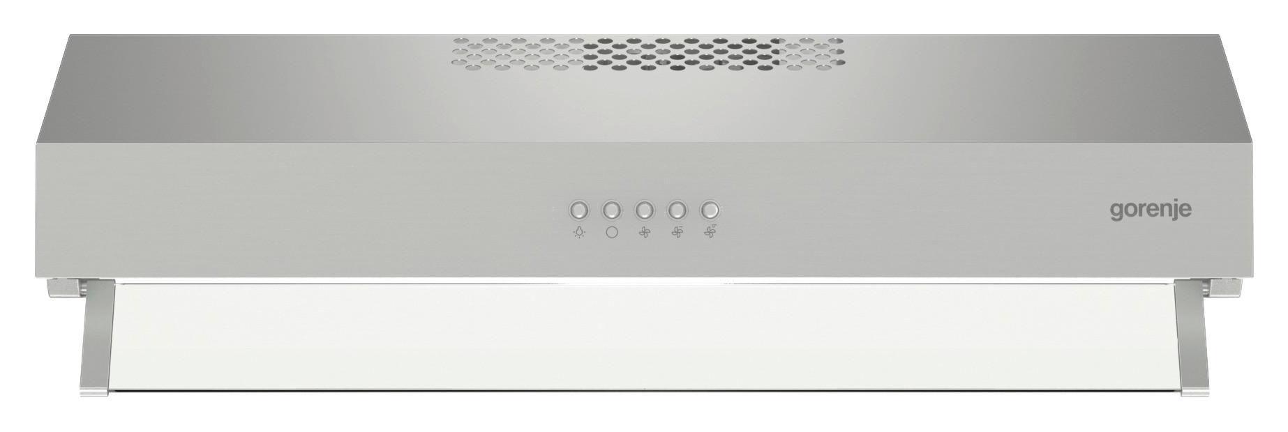 DUNSTABZUGSHAUBE WHU 629 AX/M  - Edelstahlfarben, Basics, Glas/Metall (59,6/12,5/46,8cm) - Gorenje