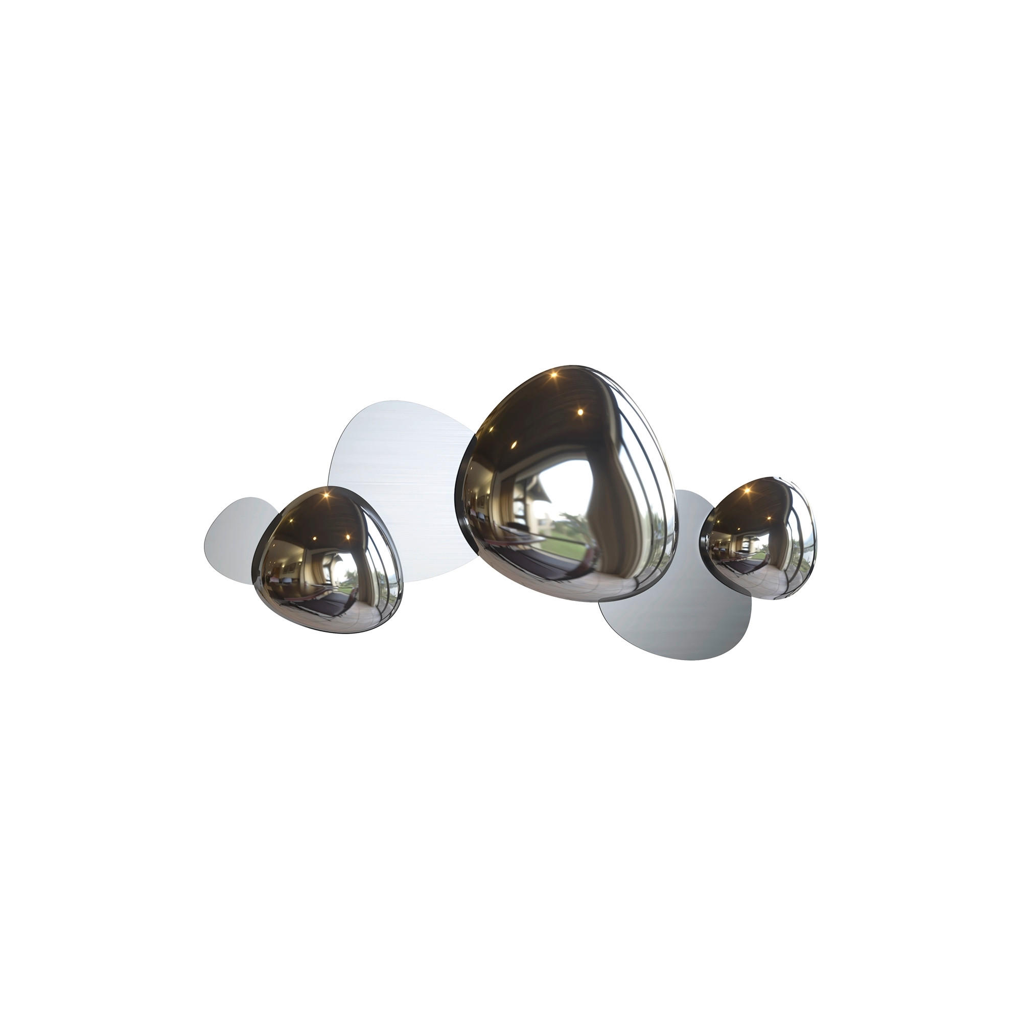 WANDLEUCHTE Modern   - Nickelfarben, Trend, Metall (37,1/79/7,4cm) - MAYTONI