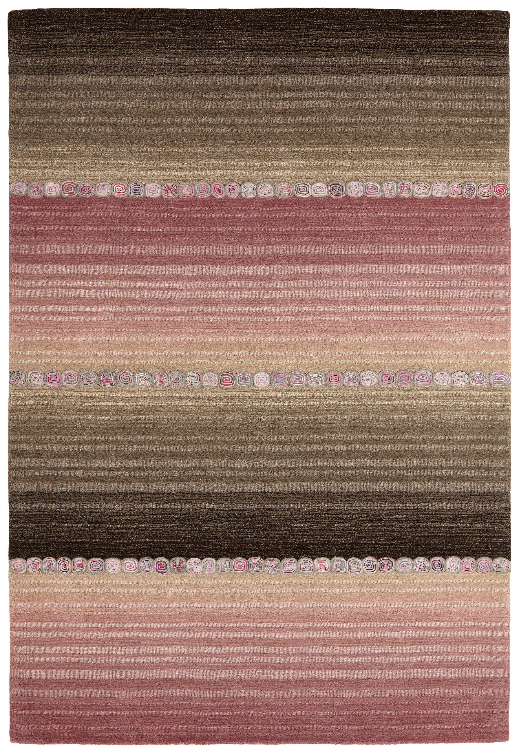 ORIENTTEPPICH  Wohnzimmer 120/180 cm Twilight in Pink Grau, Pink rechteckig  - Pink/Grau, LIFESTYLE, Textil (120/180cm) - Cazaris