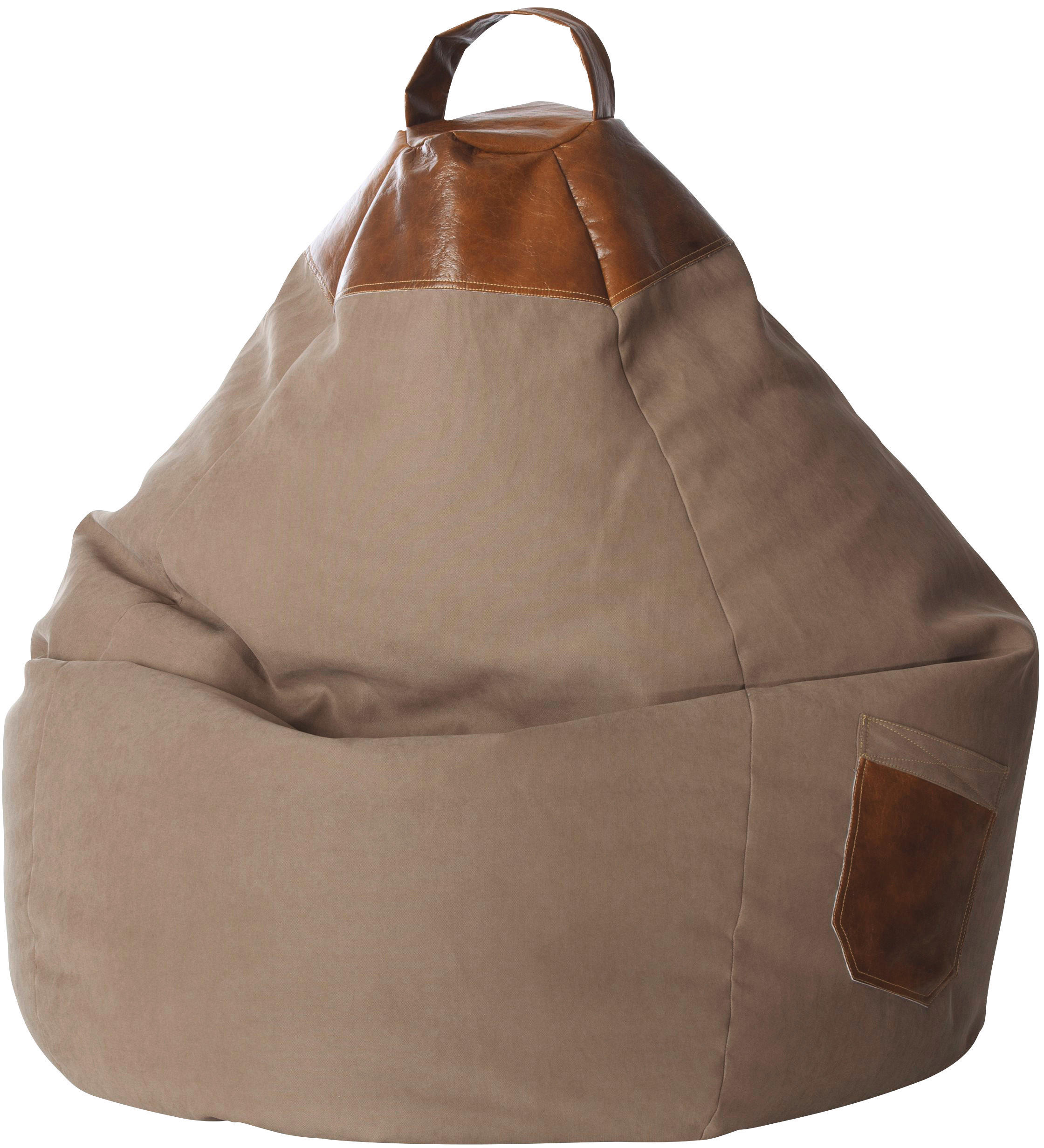 SITZSACK 300 l  - Sandfarben, Design, Textil (80/130/80cm)