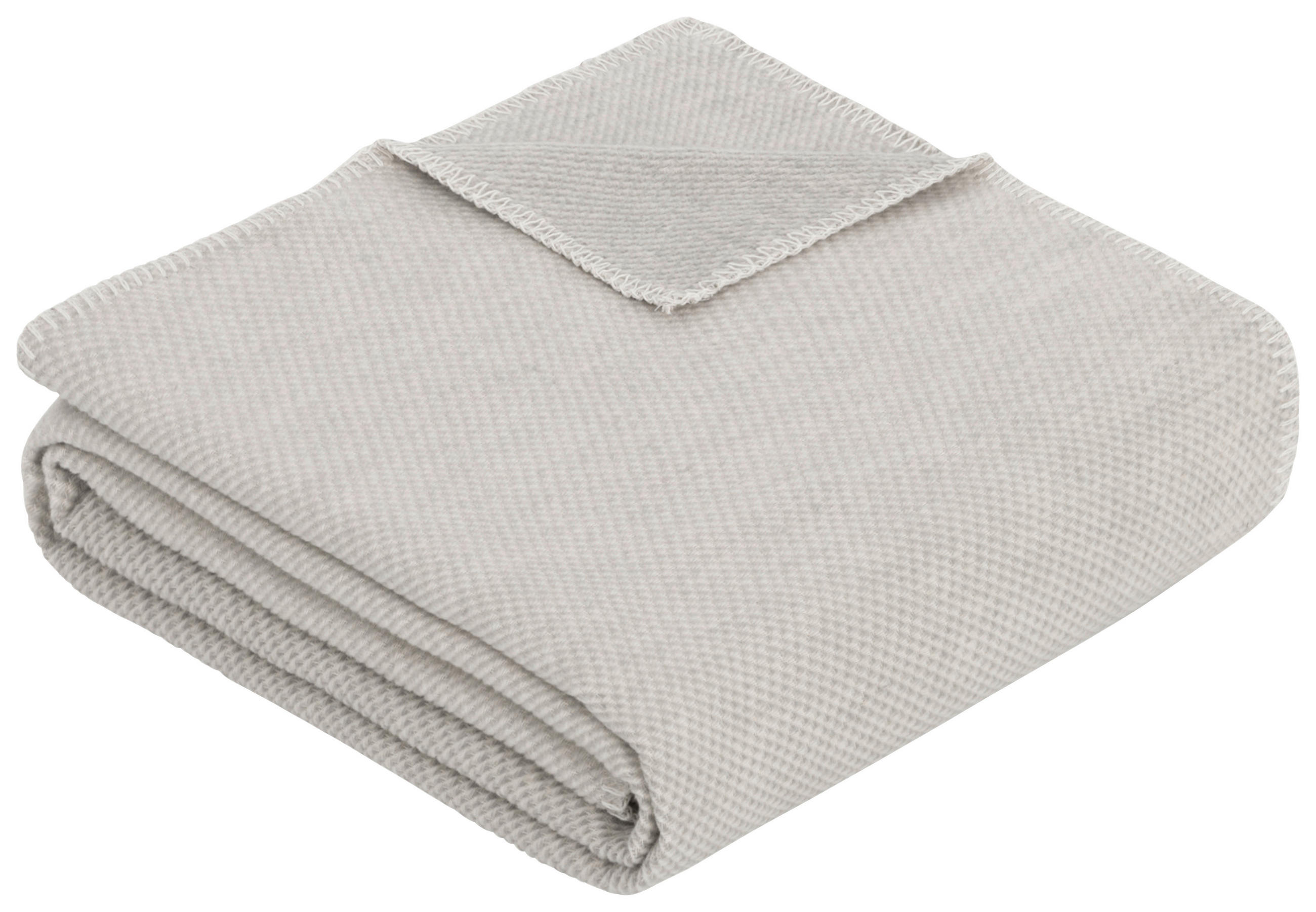 WOHNDECKE CHARLOTTE 140/200 cm  - Hellgrau, KONVENTIONELL, Textil (140/200cm) - Bio:Vio