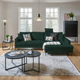 ECKSOFA Dunkelgrün Cord  - Dunkelgrün/Schwarz, KONVENTIONELL, Textil/Metall (276/173cm) - Carryhome