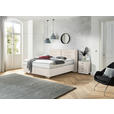 BOXSPRINGBETT 200/200 cm,  in Beige, Matratze, gepolstertes Kopfteil, H2 + H4 = mittel + sehr fest  - Chromfarben/Beige, KONVENTIONELL, Textil (200/200cm) - Dieter Knoll