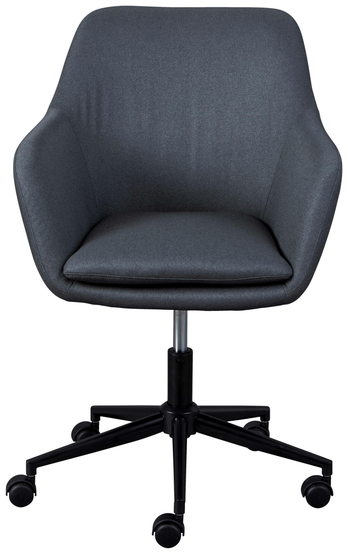 OTOČNÁ ŽIDLE PRO MLÁDEŽ, tkaná látka, šedá, černá - šedá/černá, Konvenční, kov/textil (61,50/83,5-91/63cm) - MID.YOU