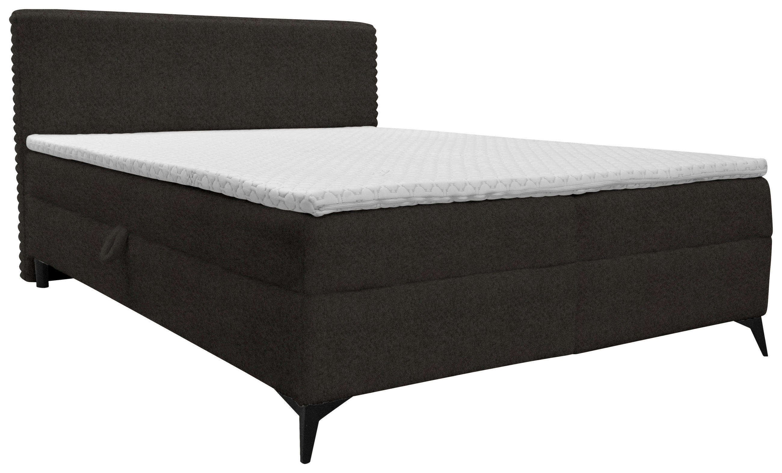 BOXBETT 160/200 cm  in Mokka  - Schwarz/Mokka, Design, Holz/Holzwerkstoff (160/200cm) - Xora