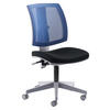 DREHSTUHL Netzbespannung, Webstoff Blau, Grau, Schwarz  - Blau/Schwarz, MODERN, Kunststoff/Textil (59/90/65cm) - MID.YOU